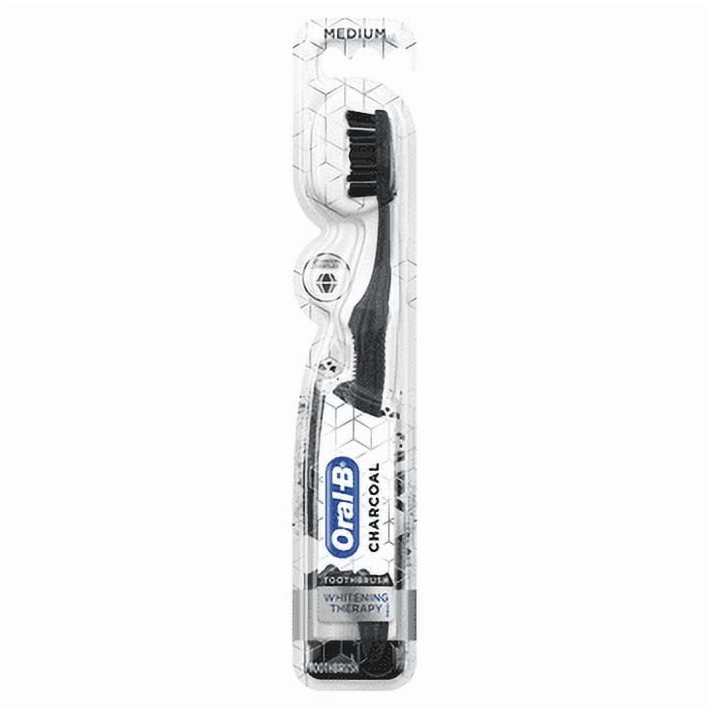 Oral-B Charcoal Medium Toothbrush, Whitening Therapy 1 Count