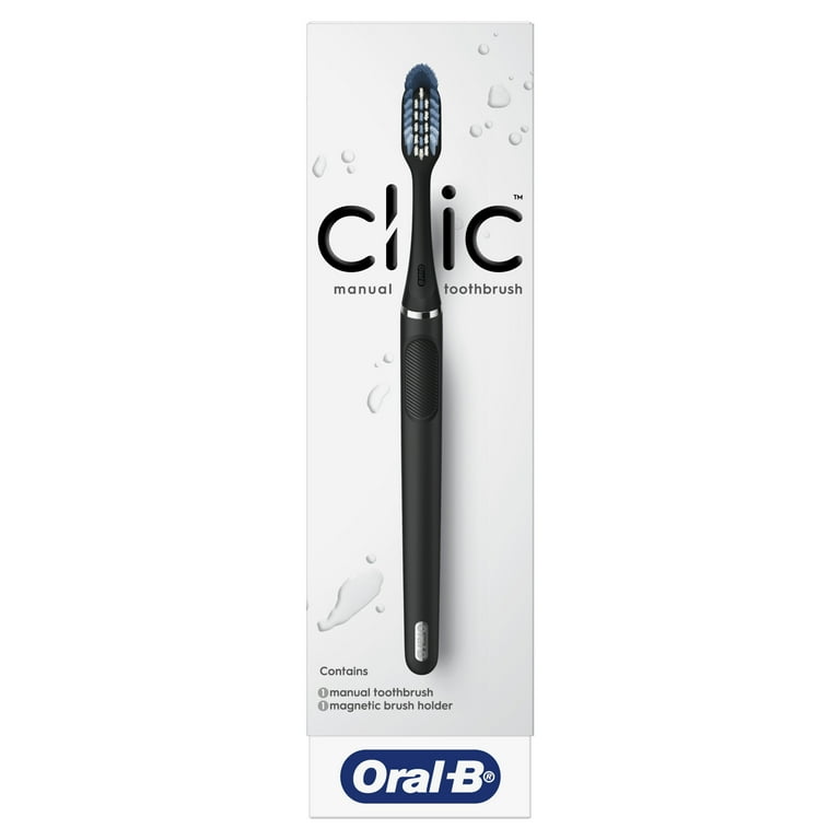 Oral-B Clic Manual Toothbrush Medium Bristle with Magnetic Holder