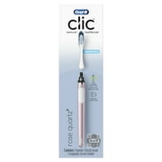Oral-B Clic Starter Kit Metallic Rose Toothbrush Handle with Oral-B Brush Head and Toothbrush Holder