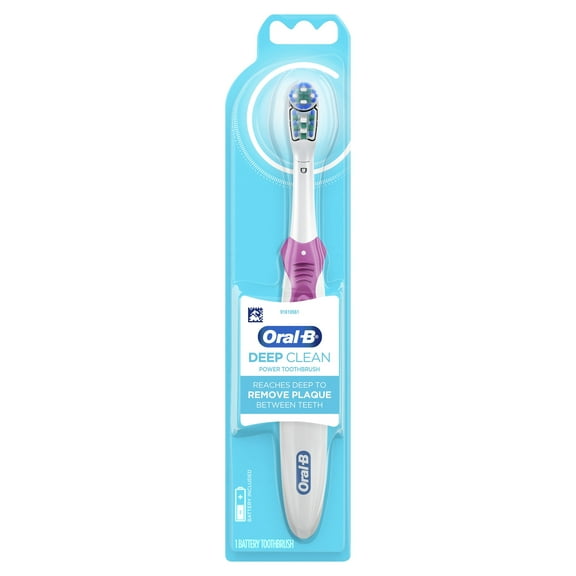 Oral-B Complete Battery Powered Electric Toothbrush, 1 Count, Full Head, for Adults and Children 3+