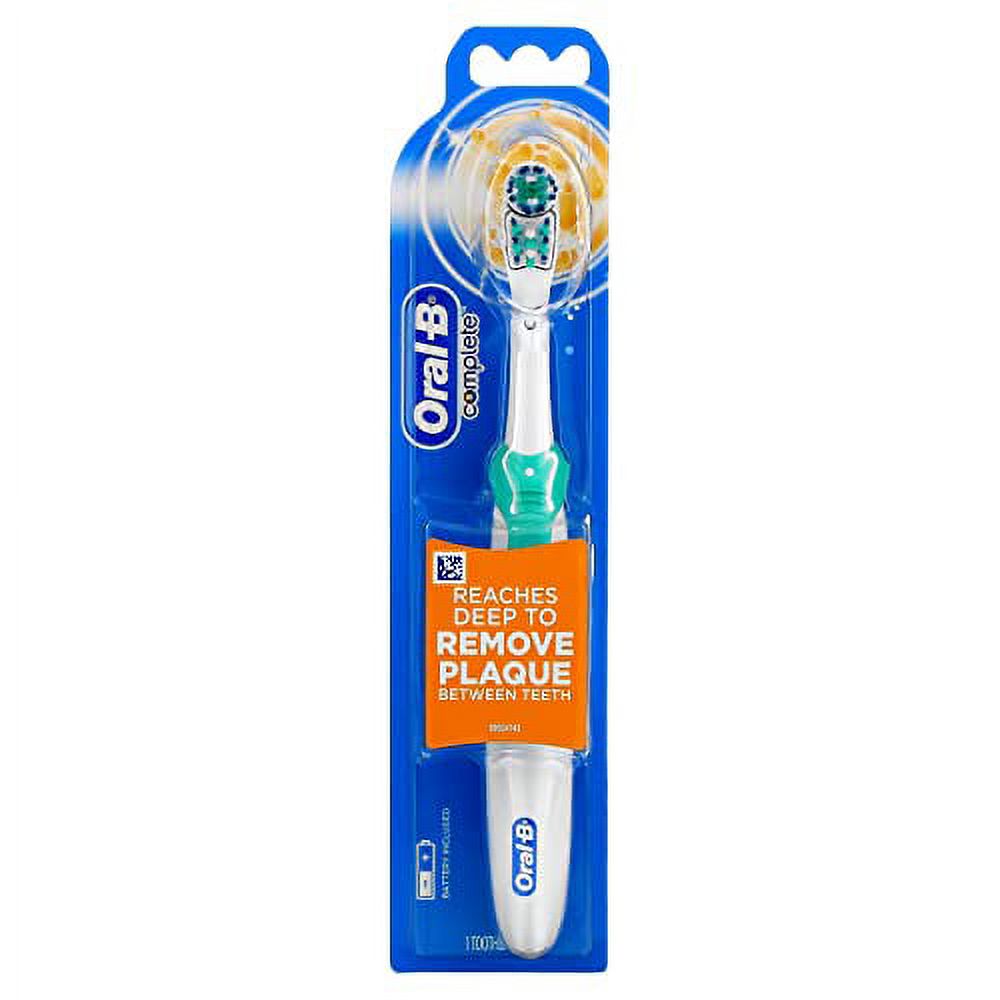 OralB Complete Battery Toothbrush, 1Count Colors May Vary