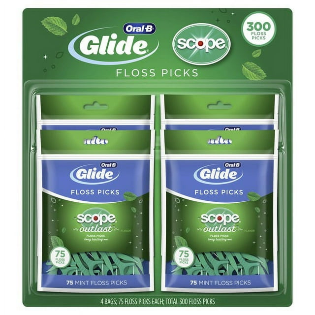 OralB Complete Glide Floss Picks, Scope Outlast (300 count)
