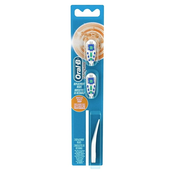 Oral-B Cross Action Power Replacement Brush Heads Soft, 2 Each (Pack of 2)