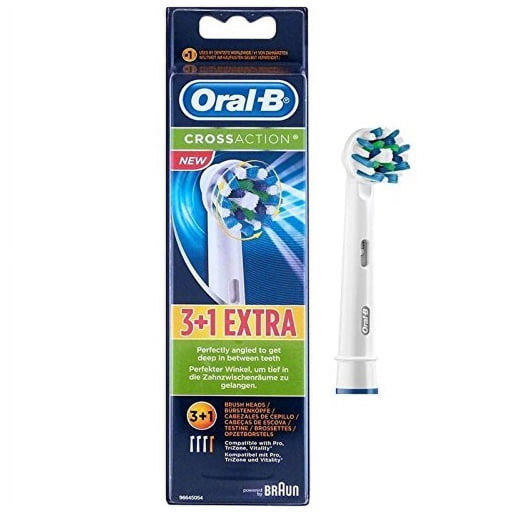 Oral-B Cross Action Replacement Brush Heads, 4 Count 