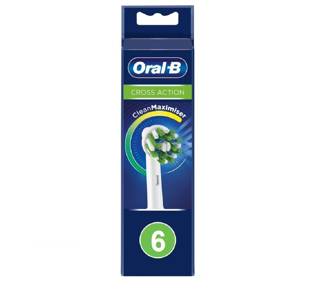 Oral-B Cross Action Toothbrush Replacement Refills, 6 ct 