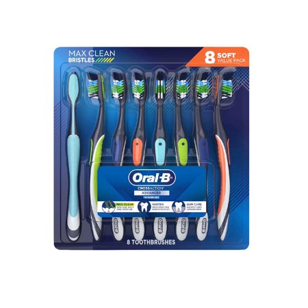 Oral-B CrossAction Advanced Toothbrush, 8-pack