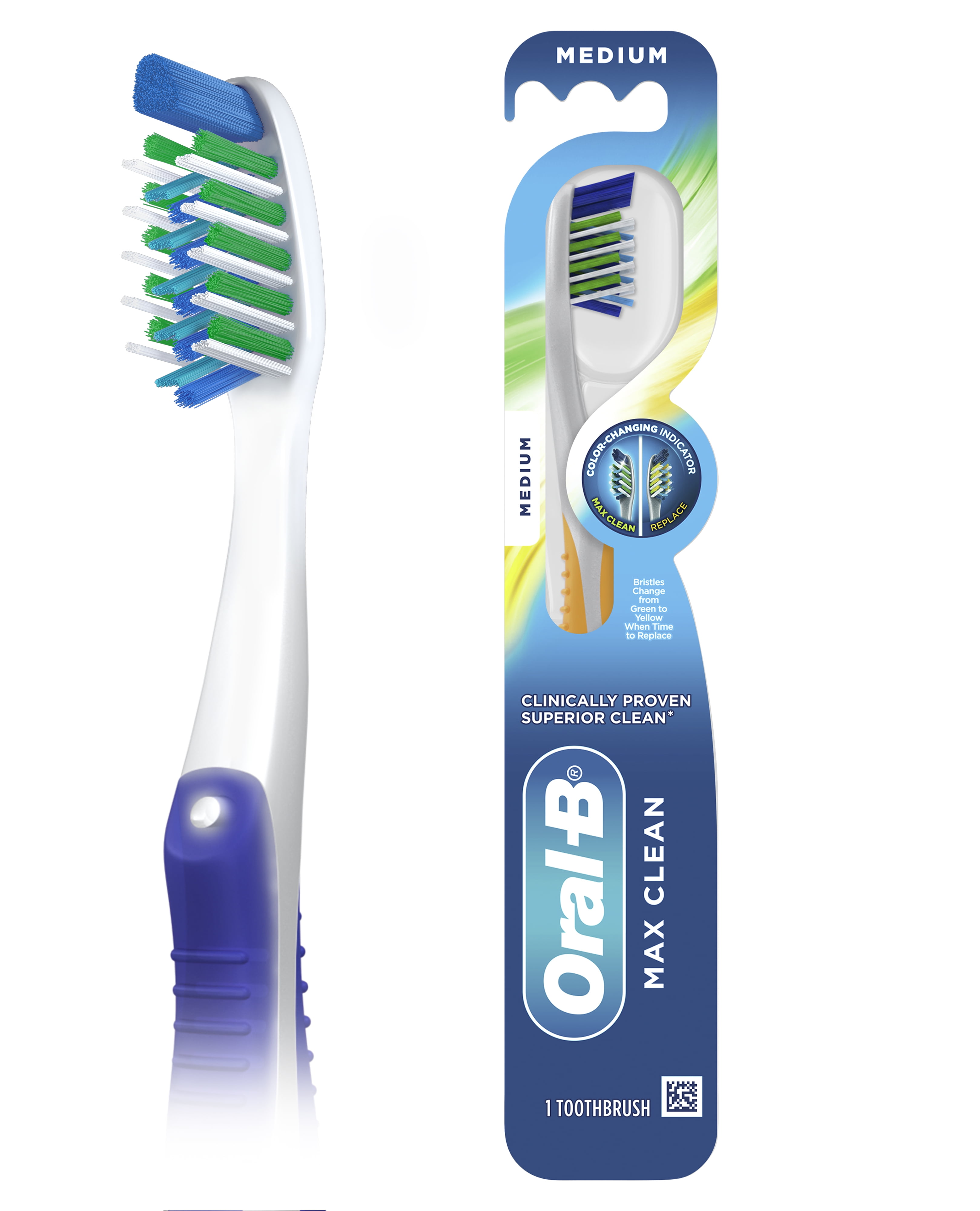 OralB CrossAction Max Clean Manual Toothbrush, Medium, 1 Count