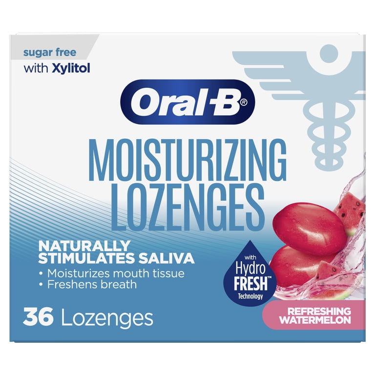 Oral-B Dry Mouth Lozenges with HydroFRESH Technology, Xylitol