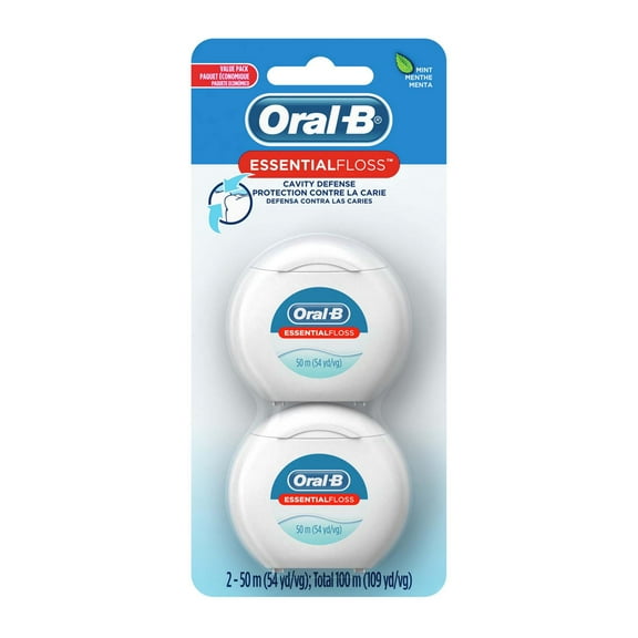 Oral-B EssentialFloss Cavity Defense Dental Floss - Mint - 109 yd