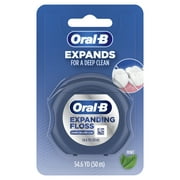 Oral-B Expandable Ribbon Dental Floss, Mint, Expands for a Deep Clean, 50M
