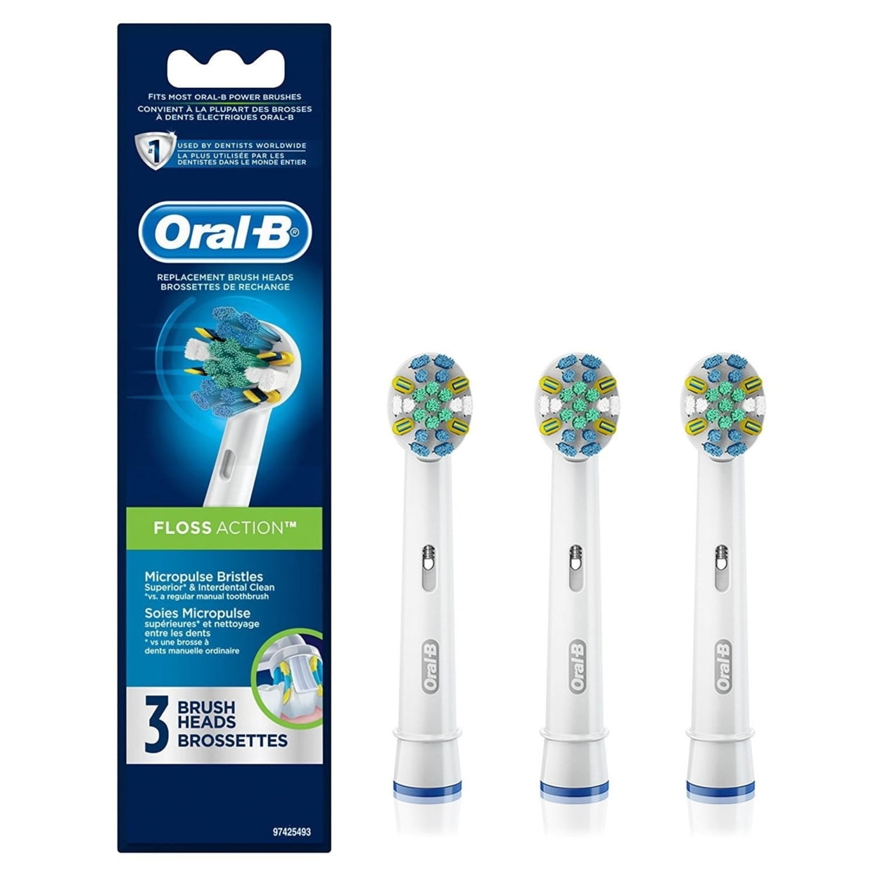 *ORAL B FLOSS ACTION DEEP CLEAN REFILL BRUSH HEADS 8 PACK main image 0