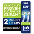 thumbnail interactive-video image 1 of Oral-B FlossAction X-Filament Replacement Brush Heads, 2 Count, 1 of 11