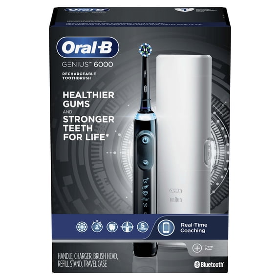 Oral-B Genius 6000 Electric Toothbrush, Black