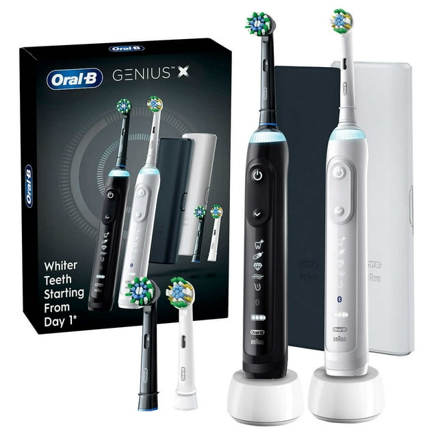 Oral-B Genius X Rechargeable Electric Toothbrush, 2 Pack
