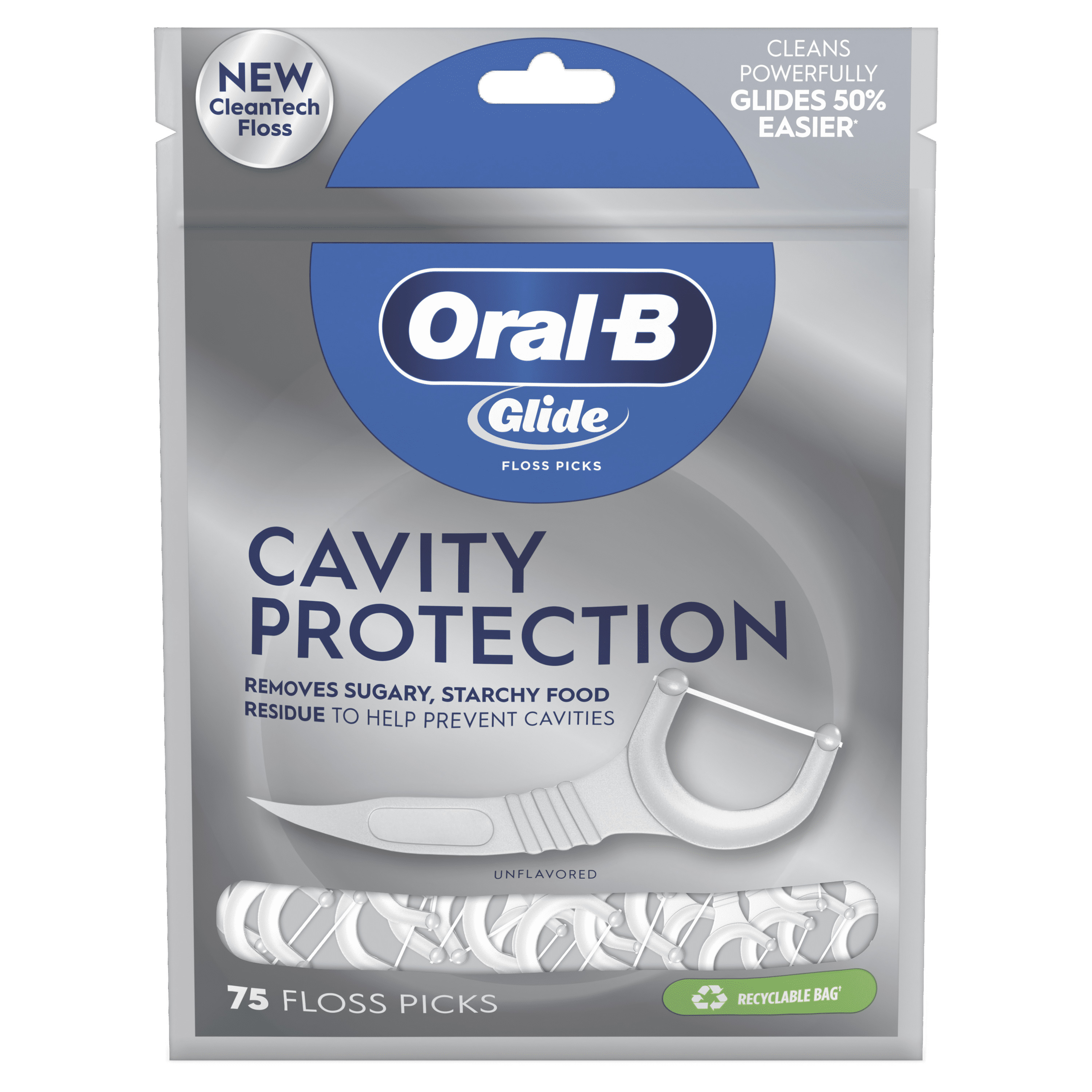 *ORAL B FLOSS ACTION DEEP CLEAN REFILL BRUSH HEADS 8 PACK