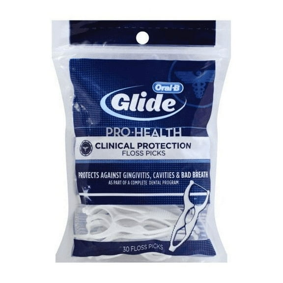 Oral-B Glide Pro-Health Advanced Dental Floss Picks, 30 Count