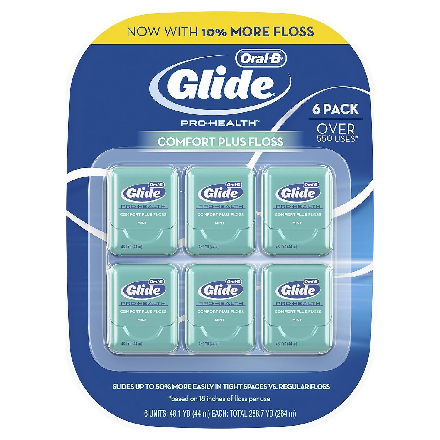 Oral-B Glide Pro-Health Comfort Plus Dental Floss (6 Pack)