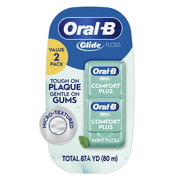 Oral-B Glide Pro-Health Comfort Plus Ribbon Dental Floss, Extra Soft, Value 2 Pack (40m Each)
