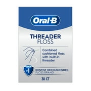Oral-B Glide Pro-Health Dental Floss Threader for Braces and Dental Work, 30 Count