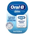 thumbnail image 1 of Oral-B Floss, Glide Healthy Gums Unflavored Dental Floss, Smooth, Strong, Shred Resistant 50m, 1 of 10