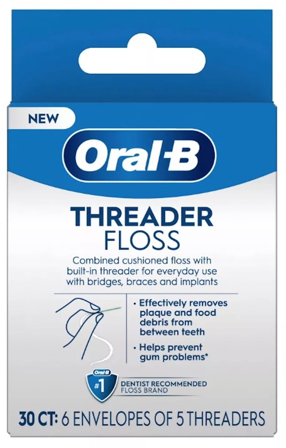 Oral-B Threader Floss (Pack of 3) - Walmart.com