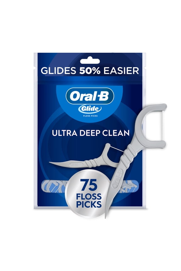 Oral‑B Floss, Glide Ultra Deep Clean Floss Picks 75 Count