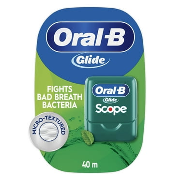 Oral-B Glide with Scope Flavor, Mint Dental Floss, 40 Meters, for Adults