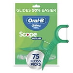 Oral-B Glide Complete Floss Picks, Dental Floss Picks, Scope Outlast, 75-ct, Toothpicks Floss Picks