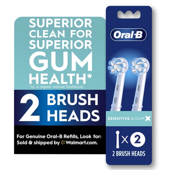 Oral-B Gum Care Electric Toothbrush Replacement Head, White, 2 Ct