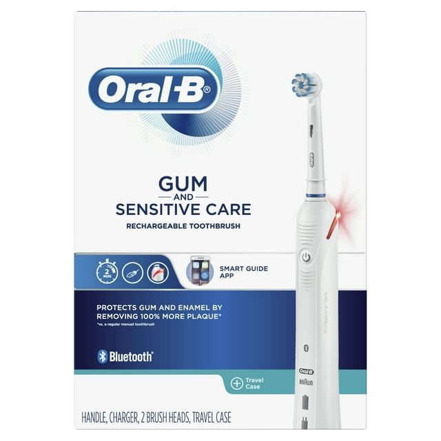 Oral-B Gum and Sensitive Care Rechargeable Electric Toothbrush, White