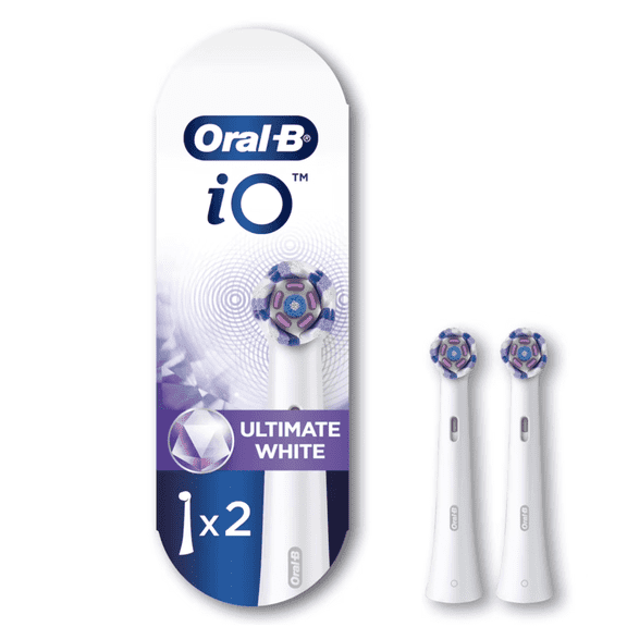 Oral-B IO Ultimate White Electric Toothbrush Replacement Head. 2 pack