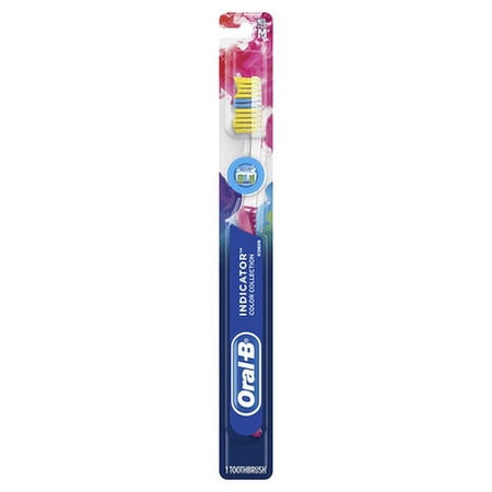 Oral-B Indicator Color Collection Manual Toothbrush, Medium, 1 Count