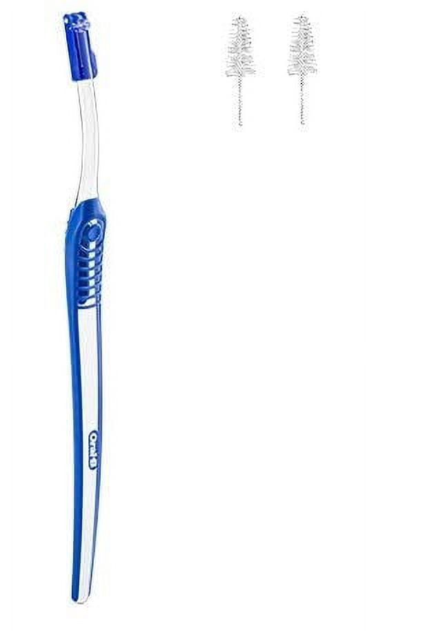 OralB Interdental Brush Handle with 2 Tapered Refill Brushes