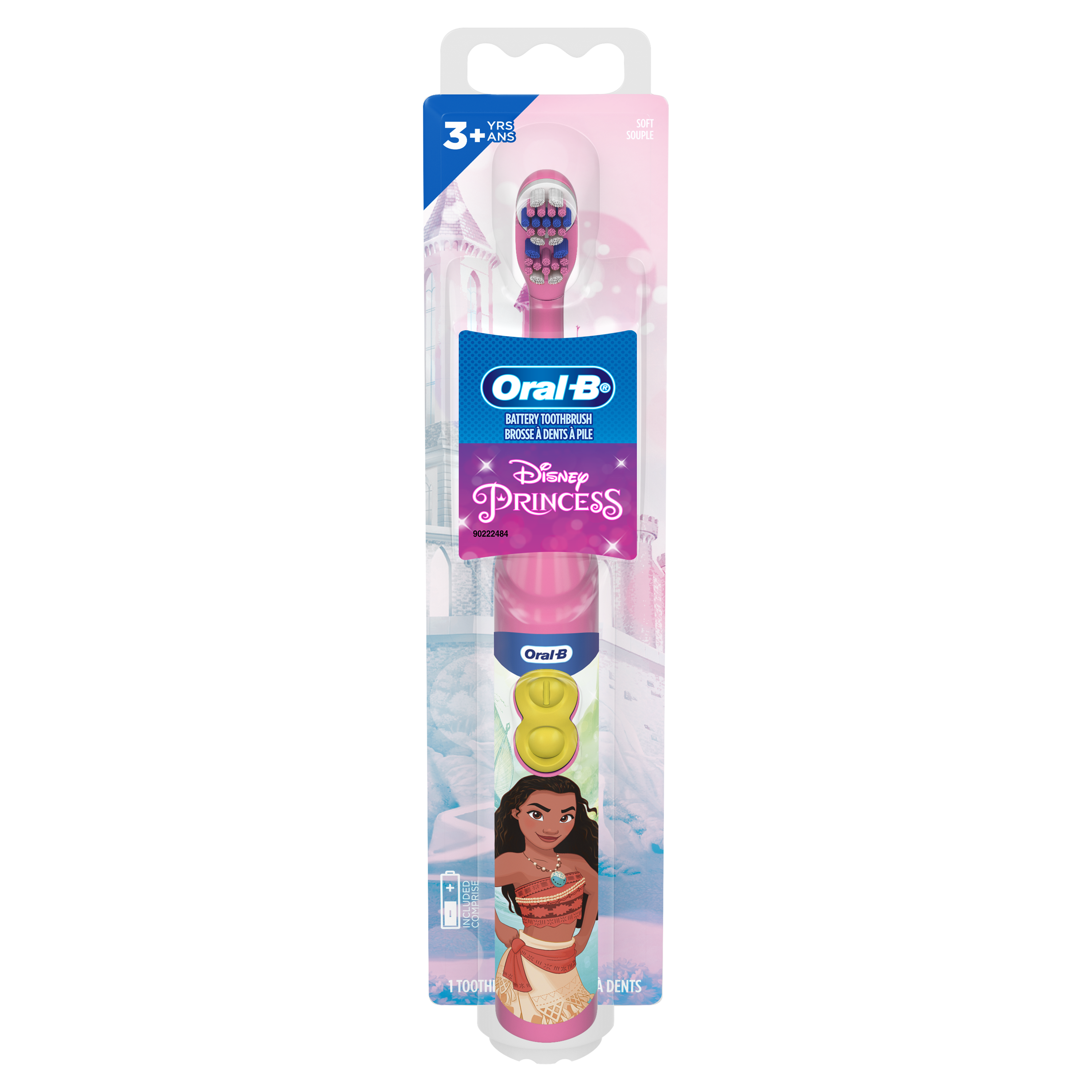 Oral-B Kid's Battery Toothbrush Featuring Disney's Moana, Full Head, Soft, for Children 3+ - image 1 of 10