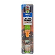 Oral-B Kid's Battery Toothbrush Featuring Lucasfilm's Mandalorian, Full Head, Soft, for Children 3+