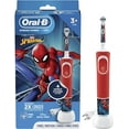 OralB Kids Electric Toothbrush Featuring Marvel's Spiderman, for Kids