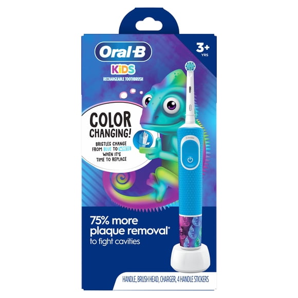 Oral-B Kid's Electric Rechargeable Toothbrush with Charger for Ages 3+, Extra Soft Bristles