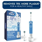 Oral-B Kids Electric Toothbrush with Sensitive Compact Brush Head and Timer, Ages 3+