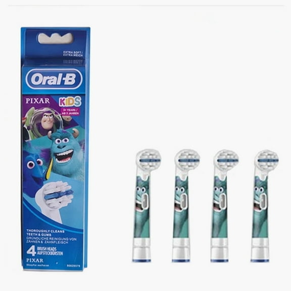 Oral-B Kids Pixar Electric Toothbrush Replacement Brush Head Refill 4 Count