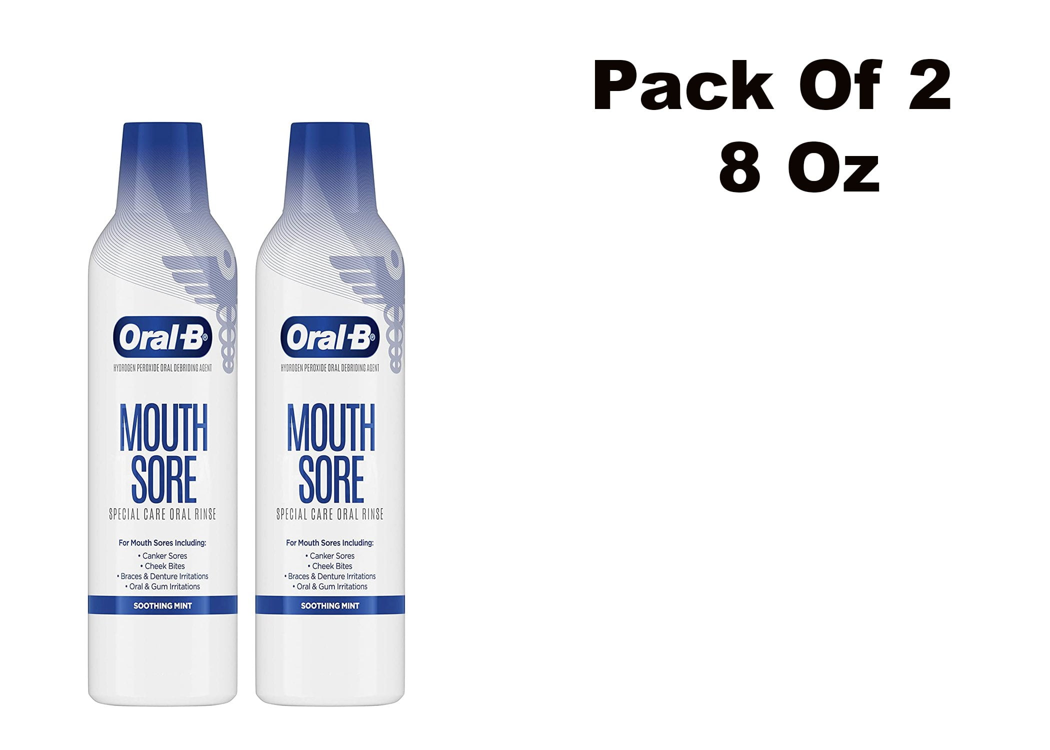 OralB Mouth Sore Special Care Oral Rinse SOOTHING MINT 8 Fl Oz
