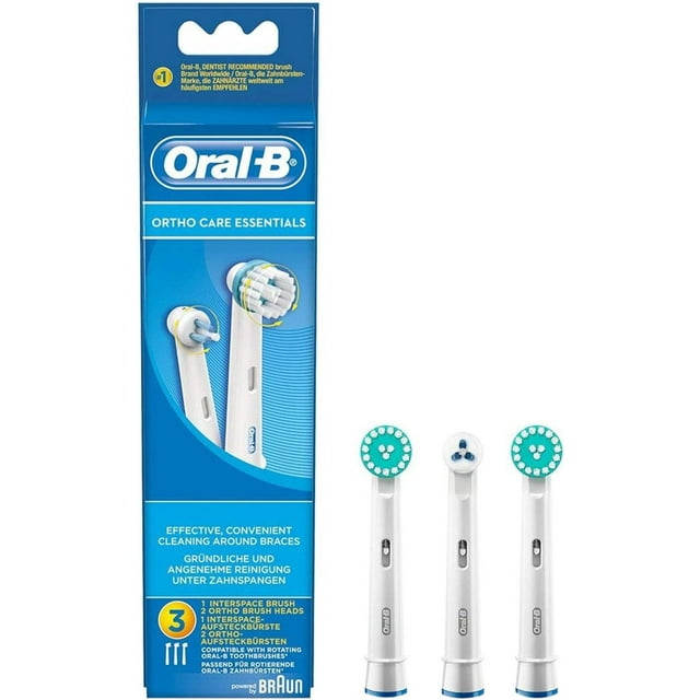 OralB Ortho Care Essentials, Electric Toothbrush Heads Replacement Kit