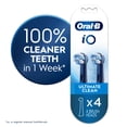 thumbnail image 1 of Oral-B iO Toothbrush Heads, Ultimate Clean Replacement Brush Heads, Black, 4 count, 1 of 11