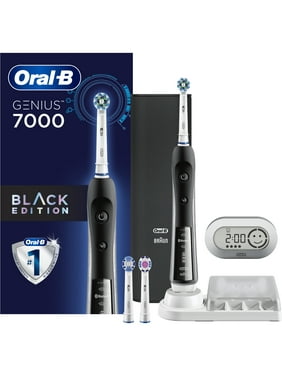 Oral-B Precision Black 7000 Rechargeable Electric Toothbrush, 7 pc