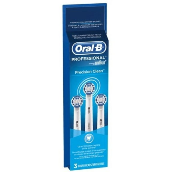 Oral-B Precision Clean Replacement Brushheads 3 Ea (Pack of 6)