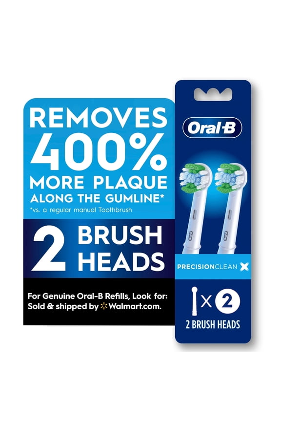 OralB Toothbrush, PrecisionCleanX Electric Toothbrush Heads with XFilament, 2 Count