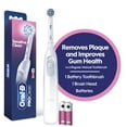 thumbnail image 1 of Oral-B Pro 100 Gum Care, Battery Powered Toothbrush, White, 1 of 11