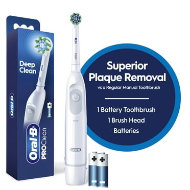 Oral-B Pro 100 Precision Clean, Battery Power Toothbrush, White