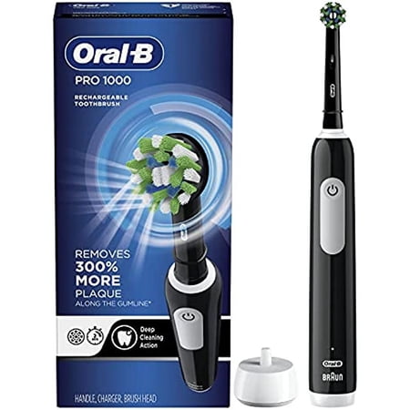 Oral-B Pro 1000 CrossAction Electric Toothbrush, Black