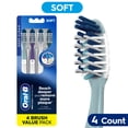 thumbnail image 1 of Oral-B Toothbrush Pack, Pro-Health CrossAction Plaque Removal Manual Toothbrush, Soft Bristles, 4 Count, 1 of 9