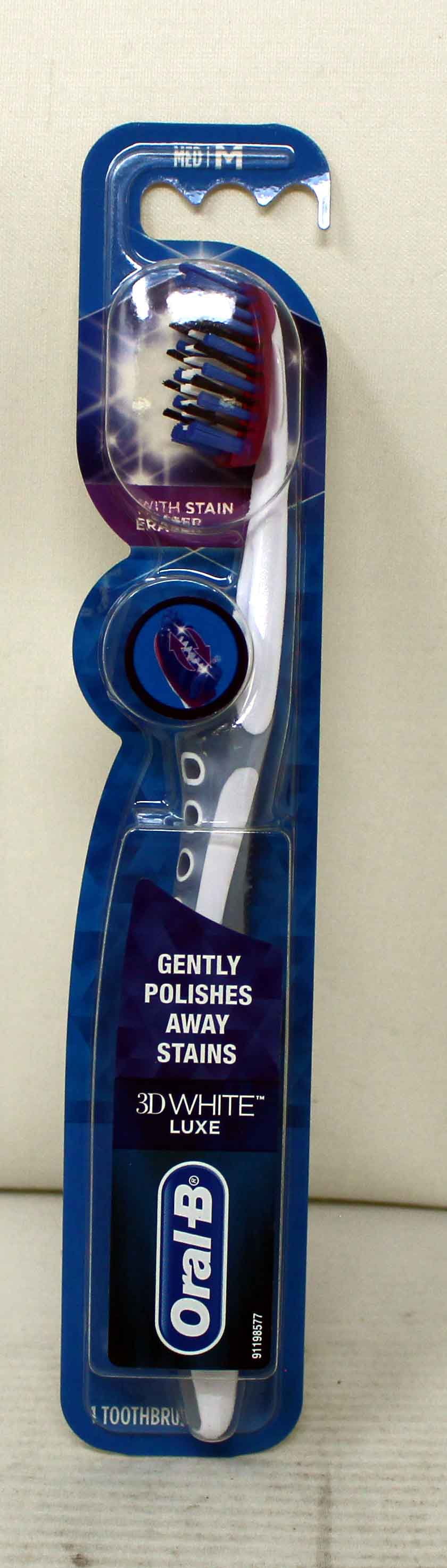 OralB ProFlex Stain Eraser Manual Toothbrush, MediumSize, Removes 90